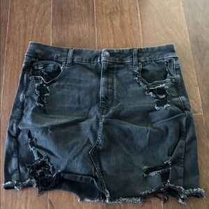 American Eagle Outfitters Black Denim Skirt